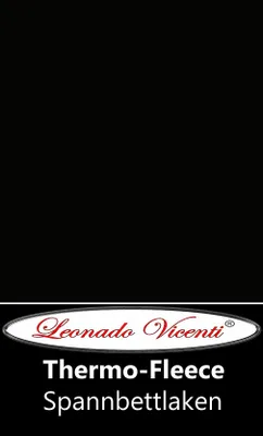 Produktbild von Thermofleece Spannbettlaken 120-130x200 cm Schwarz Warm Winter Komfort mit Rundumgummi