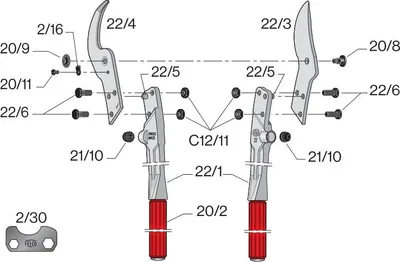 Produktbild von Felco Ersatzklinge geeignet für Felco 22