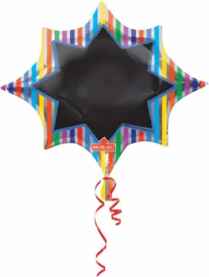 Zdjęcie produktu dla AMSCAN S/Shape Multi-Stripe Burst Black Bo 0 0 0