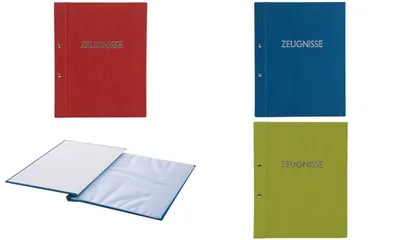 Produktbild von goldbuch Zeugnismappe "Colours", 310 x 240 mm, rot