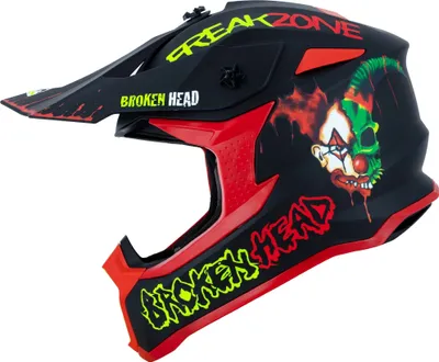 Produktbild von Broken Head Motocross-Helm FreakZone Schwarz-Rot : L (59-60 cm) Größe: L (59-60 cm)