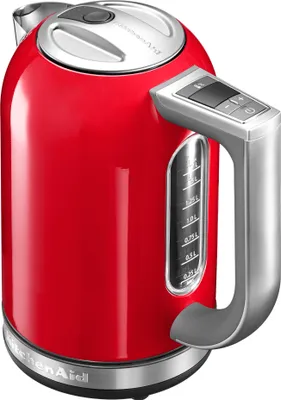 Produktbild von KitchenAid 5KEK1722EER Schnurloser Wasserkocher Edelstahlgehäuse 1,7 l Füllmenge, 360° Sockel 2.400 Watt Empire Rot