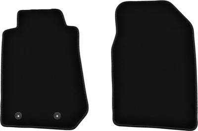 Zdjęcie produktu dla Wielganizator dywaniki welurowe przednie do Isuzu D-MAX II pickup (2011-) - czarne dywaniki samochodowe BASIC komplet (2 szt.)