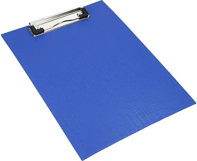 Produktbild von D.RECT A5-Unterlage für Dokumente mit Klemme, Dokumentenunterlage, A4-Format, Klemmbrett, Bürodokumente, Schreibunterlage, Blau