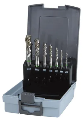 Maschinengewindebohrer-Set HSS Co 5, 7-teilig