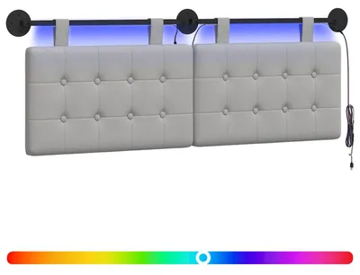 Produktbild von Hängendes Kopfteil Mit LED Licht Wolkengrau Stoff