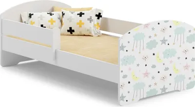 Obrázok produktu pre Jednolôžková posteľ Luk 140x70 s umeleckým dielom - Stars