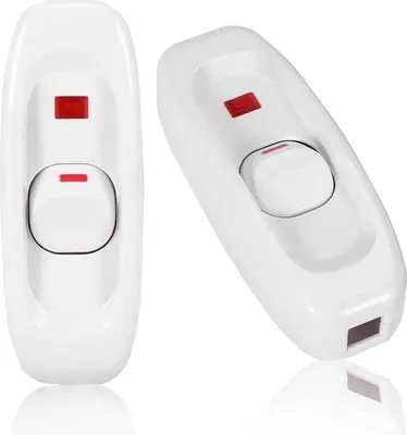 Produktbild von Inlineschalter mit LED-Kontrolle für Tisch- und Nachttischleuchten schwarz