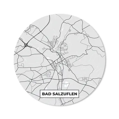 Produktbild von MuchoWow® Mauspad Mousepad Stadtplan - Karte von Bad Salzuflen - Deutschland - Karte 30x30 cm - Mousepads - Maus Mat - Pad - Mausunterlage - Tischunterlage - Schreibtischmatten