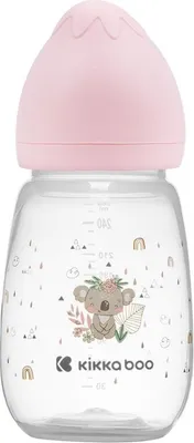 Obrázek produktu pro Kikkaboo 260 ml láhev Savanna, průhledná, proti kolikám, univerzální velikost