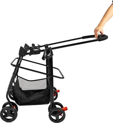 Produktbild von Famanu Hunde-Buggy Multifunktional - Abnehmbarer, Faltbarer Haustierwagen für kleine Hunde und Katzen bis 75 kg