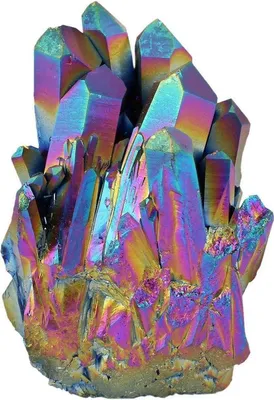 Produktbild von Natürlicher Bergkristall Titan Quarz Cluster Figur 33-63mm