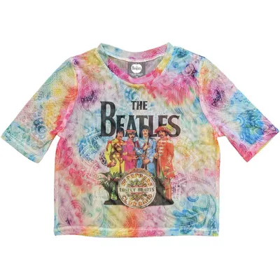 Obrázok produktu pre The Beatles Sgt Pepper White M Dámske Tričko