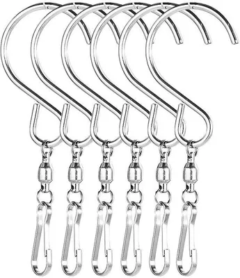 Produktbild von Solarleuchten-Haken Kristallwindmühlen Haken für Vogelfutterhäuschen Haken für Außenwindpocket Haken mit Drehfunktion für Blumenkörbe, 9 cm