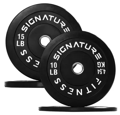 Image de Ensemble de disques de poids olympiques, 22,7 kg, comprenant 2 disques de 4,5 kg et 2 disques de 6,8 kg, pour entraînement de la force