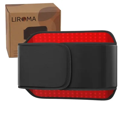 Productafbeelding van LIROMA® HeatPULSE Rugband – Infrarood Warmteband & Rugwarmer – Ver-Infrarood Band 127 x 22 cm – 30–75 °C – Timer – Rug, Buik & Schouders