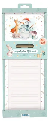 Produktbild von Trötsch Notizblock mit Stift und Magnet Winterwald