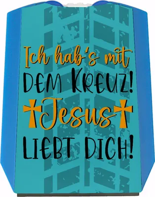 Produktbild von Jesus liebt dich Parkscheibe mit Spruch Ich habs mit dem Kreuz