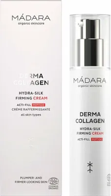 Zdjęcie produktu dla MÁDARA Cosmetics Derma Collagen Hydra-Silk Firming Cream, Krem na dzień i na noc, Kobiety, Skóra uniwersalna, Twarz, Krem przeciwzmarszczkowy, Ujędrniający, Nawilżający, Spulchnianie, Ochrona, Wygładzający,..., 50 ml