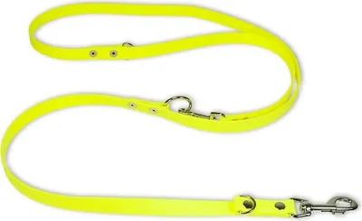 Produktbild von Mystique® Biothane verstellbare Leine 19mm neon gelb 300cm