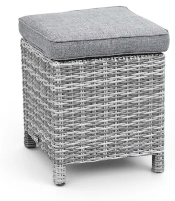 Produktbild von Hocker Dublin 40 x 40 cm | Aschgrau | Rattan