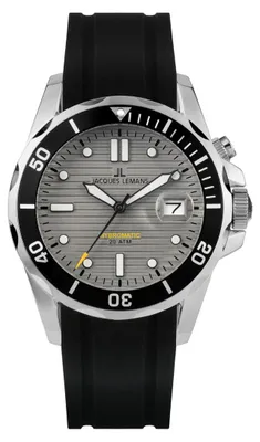 Produktbild von Jacques Lemans Armbanduhr Automatic Hybromatic Black Rubber