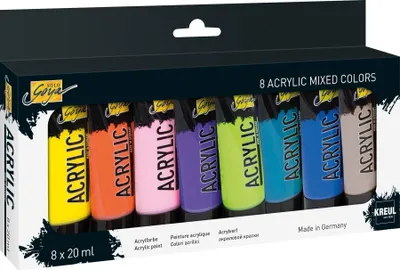 Obrázek produktu pro KREUL 84177 KREUL akrylová barva SOLO Goya Acrylic, 20 ml, sada 8 ks