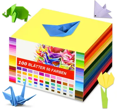 Produktbild von Origami Papier 100 Blatt,Bastelpapier Papier Erwachsene