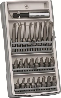 Image de jeu de 25 embouts de vissage, PH/PZ/T