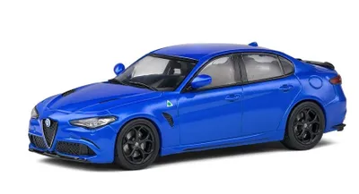 Produktbild von Solido Modellauto Maßstab 1:43 Alfa Romeo Giulia Quadrifoglio blau 2019 S4313104