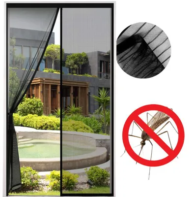 Obrázok produktu pre Magnetická sieť proti hmyzu na balkónové a terasové dvere bez vŕtania, 65 x 210 cm