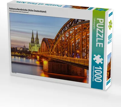 Produktbild von CALVENDO Puzzle Hohenzollernbrücke (Köln-Deutschland) | 1000 Teile Lege-Größe 64x48cm Foto-Puzzle für glückliche Stunden