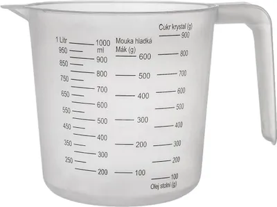 Image de ORION Bol à mesurer Cuisine Bidon gradué Transparent 1 L