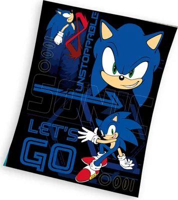 Produktbild von Babydecke Unstoppable Sonic the Hedgehog 130x170 cm