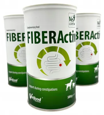 Zdjęcie produktu dla VETFOOD FIBERActiv dla psa i kota 500g - wsparcie trawienia