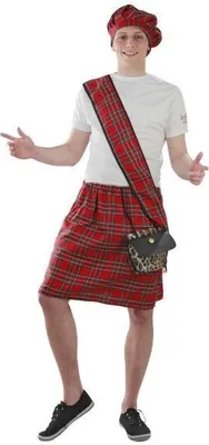 Produktbild von Kostüm Schotte Schottenrock Schottland Karneval Kostüme, Größe:XXXXL