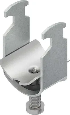 Produktbild von Einzelkabel Bügelschelle B 22 E3, 16-22 mm, Edelstahl, Halogenfrei, Funktionserhalt, für Profilschiene