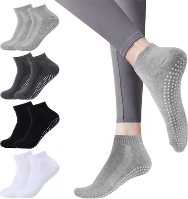 Produktbild von Rutschfeste Pilates-Socken für Damen, 3er-Set