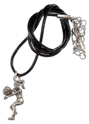 Produktbild von Volleyballspielerin Volleyball Halskette Volleyballspieler Ball Sport Leder