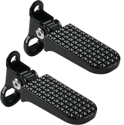 Imagen del producto de Reposapiés plegables para bicicleta, aleación de aluminio, 11 x 3,7 cm, antideslizantes para bicicletas