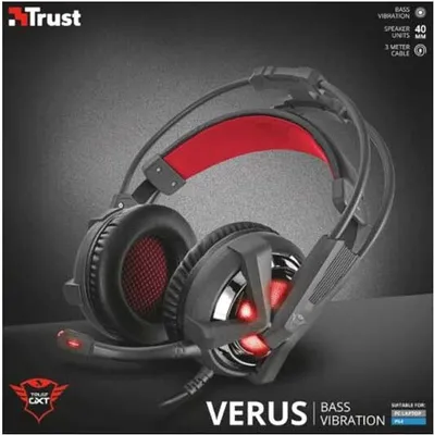 Zdjęcie produktu dla Trust GXT 353, Przewodowa, Gaming, Zestaw słuchawkowy, Czarny, Czerwony