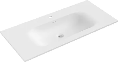 Produktbild von Mexen Vela Arbeitsplatteneinbau-Waschbecken 101 x 46,5 cm, weiß matt - 25231001