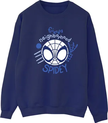Produktbild von Marvel - "Spidey And His Amazing Friends Neighbourhood" Sweatshirt für Damen BI35702 (S) (Marineblau)