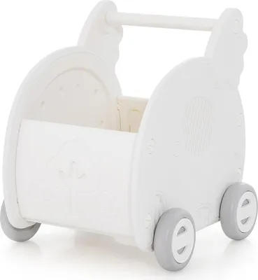 Produktbild von GOPLUS Lauflernwagen in Elefantenform, baby Walker zum Schieben & Ziehen ab 3 Jahren, Gehhilfe mit Stauraum, Räder & Griff, HDPE für Jungen & Mädchen