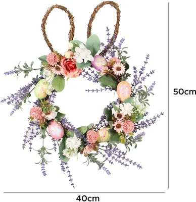 Produktbild von Osterkranz Deko Ostern Osterkranz mit Blumen und Eiern Osterdekoration