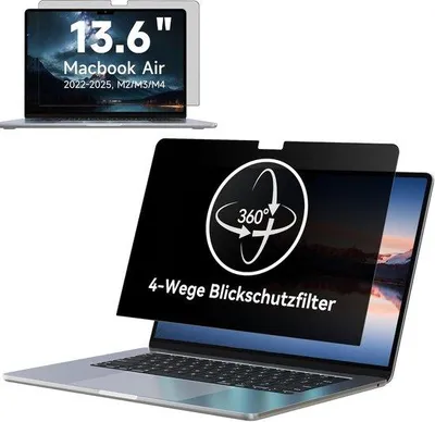 Produktbild von Famanu Privacyfilter Laptop 13,6 Zoll - 360° Blickschutz, Anti-Reflexion und Blaulichtschutz