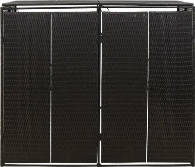 Obrázok produktu pre vidaXL Box na 2 tony čierny 140x80x117 cm Poly ratan