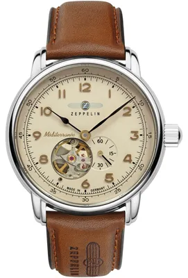 Produktbild von ZEPPELIN 9666-5 Uhr Herrenuhr Lederarmband braun