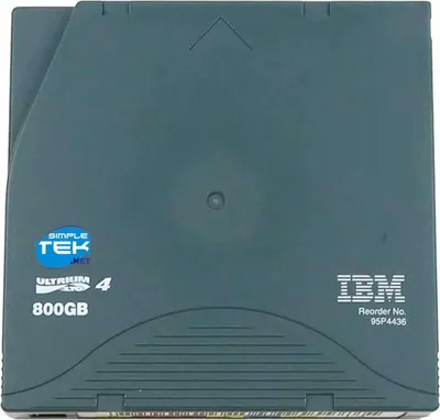 Produktbild von IBM LTO Ultrium 4 Tape Cartridge, 20 - 80 %, 41 - 113 °F, 0 mm, 820 m, Schwarz