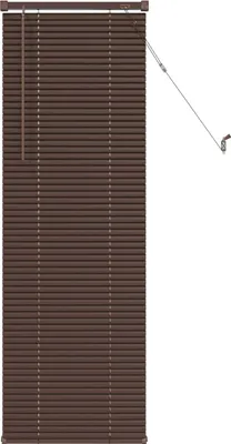 Zdjęcie produktu dla vidaXL Żaluzja wenecka ciemnobrązowa z wzorem 150 x 60 cm PVC